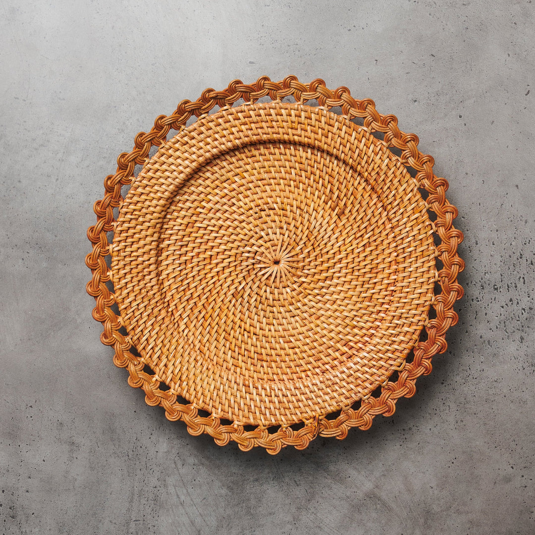 Estate Chestnut Woven Charger Mat